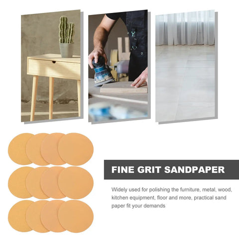 Kickstart Your Rust Removal With This 40 Pc Sanding Disc Grit Set Featuring 120 220 And 400 Self Adhesive Varieties For Perfectly Smooth Car Refinishing Jobs Or Quick Home Repairs Without Breaking The Bank, showing fine grit sanding discs for polishing.