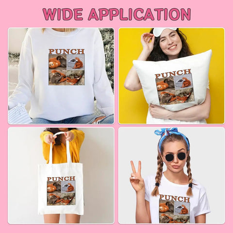 Dope Monkey Team DTF Transfers Pack For DIY Tees, Ready To Press Heat Transfers, 7x7 Inch on shirt, pillow, tote, and tee