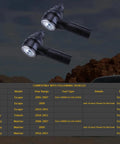 Ford Escape Front Outer Tie Rod End Kit 2005 To 2012 Beefed Up 2pc Replacement ES800846 For Precise Steering, Smooth Ride, And Solid Alignment Built To OE Spec For Long Lasting Performance And Easy Install; 2 black tie rod ends