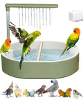 Indoor Bird Bath Fountain For Large Feathery Pals With Running Water USB Powered Pump Quiet Low Noise 26 Outlet Faucet