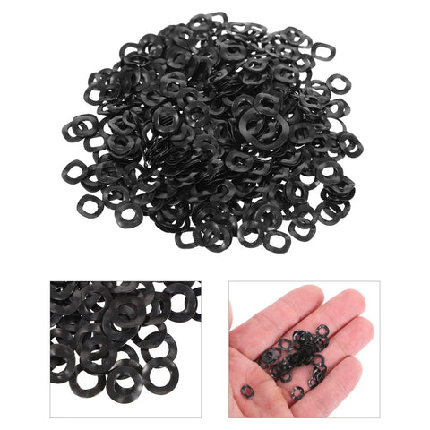 500 Piece Wave Spring Washer Gasket Set For Automotive Home And Shop Use Beefed Up Load Distribution And Thrust Applications Ideal For Precision Engineered Fastening Solutions, black spring steel washers