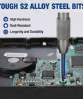 Magnetic Precision Screwdriver Set 6 Piece Mini Repair Kit with S2 Alloy Steel Bits for electronics repair