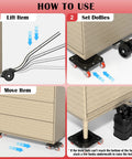 How to use No Sweat Moving Heavy Duty Furniture Movers With Five Wheel Dollies for easy appliance relocation.