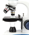 Close-up of the 360 Degree Rotating Monocular Microscope With 40X-1000X Magnification, LED Illumination, And USB 2.0 Digital Camera - Built Tough Metal Frame For Lab, Classroom, And Field Work