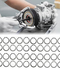 50Pcs Circlip Snap Rings Kit Pro Grade Heavy Duty C Clips For 507 AC Compressor Clutch Durable Fastening Solution