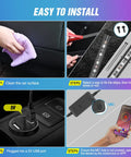 Installation guide for Lit Dream Color RGB-IC USB Interior LED Light Strips 12V DC Multicolor Footwell Under-Dash Kit.