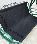 Beefed Up 900D Porch Swing Replacement Fabric For All Weather Protection UV Resistant And Waterproof Seat Cover Black shown on swing