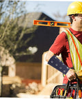 Slip On These Hella Tough Cut Resistant Arm Sleeves For Reliable Lightweight Wrist Guard Protection Built For Mechanic Jobs Welding And Outdoor Projects worn by a worker with tools.