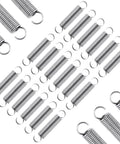 PPFEITOU 18pc stainless steel extension springs with hook ends, 0.047x0.4x2 in