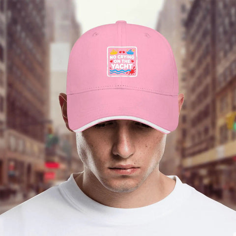 Lightweight Pink Dope Baseball Cap For Men With Breathable Six Panel Design, Low Profile Fit, Cotton Hat For All Day Comfort