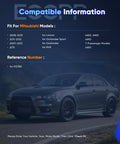 Mitsubishi Lancer compatible information with reference number 512382 for Rear Wheel Hub Bearing Assembly 512382 For Mitsubishi Lancer Outlander Sport RVR 2007 To 2015 5 Lug With ABS Direct Fit OE Quality 2 Piece Set For Easy Installation And Durable Performance
