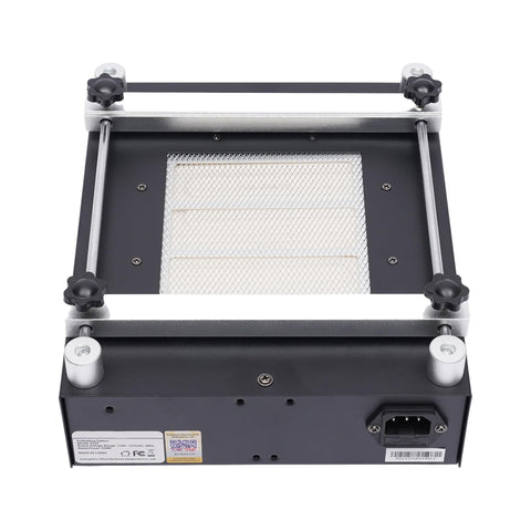 High Power Soldering Hot Plate 110V 450W With LED Digital PID Temperature Control, 4.72x4.72 inch heating surface, bottom view