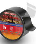 Self Fusing Silicone Tape 1 Inch By 5 Feet Black Emergency Repair Tape That Bonds To Itself For Waterproof Seal Heat Resistant Insulating