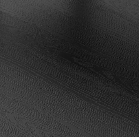 Close-up of vintage black MDF wood texture of Sturdy Six Tier Floor Bookcase Standing About 70 Inches Tall With Solid Build And Tipover Resistant Design Holds 22 Lb Per Shelf Rustic Chic MDF Shelves For Home Office Or Living Room Storage And A Clean Boss Vibe Decor.