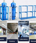 Heavy Duty Gas Cylinder Holder Stand With Steel Construction For Oxygen And CO2 Tanks Rugged Beefy Durable Storage Rack