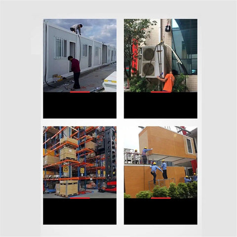 Portable Electric Hoist With Durable Steel Wire Rope Built Like A Tank Handles Heavy Loads Without Breaking A Sweat used for heavy lifting and installation.