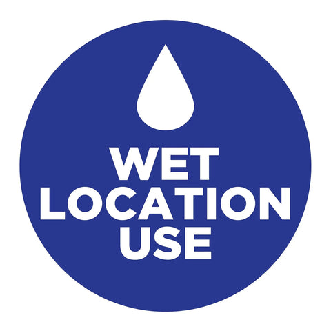 Wet Location Use label indicating outdoor suitability for Level Up Your Porch With This Classic Jelly Jar Outdoor Wall Light.