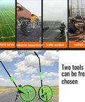 Foldable Electronic Measure Wheel With Large Digital Display Measuring Up To 999.9 Meters on a landscape with clouds.
