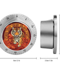 Stainless Steel Kitchen Timer With Magnetic Base, Countdown Timer For Gym, Office, Cooking, Baking And Jogging, durable tiger design