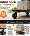Built Like A Tank These Heavy Duty 6 Inch Solid Rubber Gate Wheels Roll Smooth As Buttermilk And Crush Fence Sag While Supporting Up To 600 Pounds. Heavy-duty gate wheel supporting up to 750 lbs, featuring a reinforced steel structure for durability.