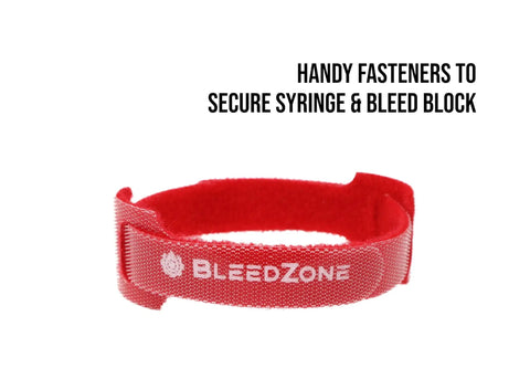 Red strap for SRAM Compatible Hydraulic Brake Bleed Kit For Code Guide Level RED HRD eTap And More DOT 5.1 Fluid Reusable 20ml Syringes