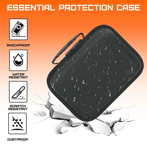 Rugged Hard Carrying Case With Custom Pluck Foam For Camera And Drone Gear Beefy Shell Provides Hella Tough Drop Protection Precision Fit Compartments Travel Organizer with water droplets on surface