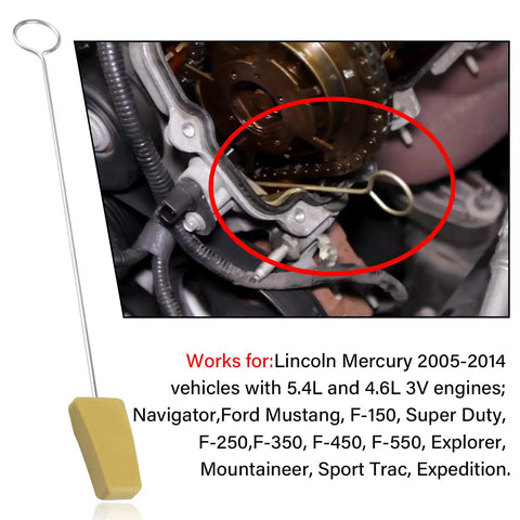 ALT: Timing Chain Locking Wedge Tool For Ford Lincoln Mercury 2005-2014 4.6L And 5.4L 3V Engines in automotive application