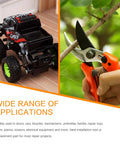 150 Piece Compression Springs Set with toy car and gardening shears in use for repairs and DIY projects