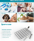 Lab Tube Rack Filling Tray Kit With 36 Hole Microcentrifuge Rack, spoons, spatula for sizes 000-3, multiple uses in home labs