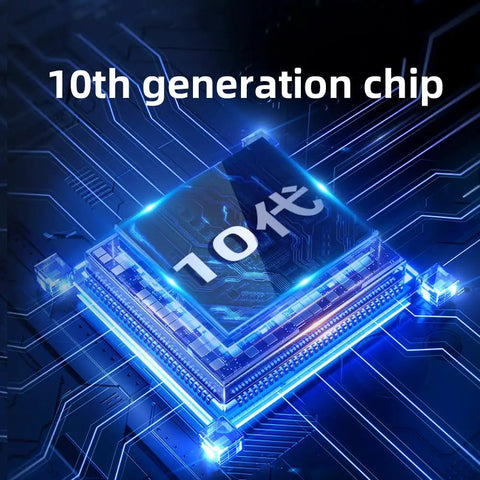 Close-up of 10th generation chip used in Compass Module With Upgraded 10th Gen Chip For FPV Fixed-Wing UAVs