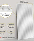 Heavy Duty Dual Layer Acoustic Wall Panels For Crisp Audio And Echo Blocking Self Adhesive Thick Fabric Wrapped Sound Dampening Tiles 4 Pack Peel Stick Install No Sweat Game Changing Setup, 47.2x23.6in polyester design
