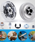7 Piece Chainsaw Sprocket Clutch Drum Kit With Three Eighths Inch Pitch Replacement Parts For 017 018 021 023 MS170 MS180 MS210 MS230 MS250 Chainsaw