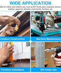 Collage showing uses of Must Have 1000-Piece Aluminum Pop Rivets Kit With 14 Sizes And Stainless Backup Washers for diverse projects