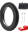 20x4 Fat Tire for Electric Bikes and All Terrain Rides with Puncture Resistant Sidewalls, thick tread, tubes, levers, and liners.