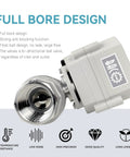 2 Way Motorized Ball Valve 1 Inch DN25 Stainless Steel Electric Water Valve 110VAC with indicator and spring return