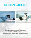 Two 12 Foot Gen1 Boat Throttle And Shift Cables Set For 600A Outboard Control Replacement on compatible boats