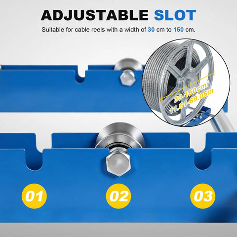 Heavy Duty Cable Drum Roller Stand With Fully Adjustable Frame And Sloped Ramp 3 Ton Capacity Fits Oversized Wire Reels Moves Loads Like Butter Hassle Free Assembly For Active Work Sites
