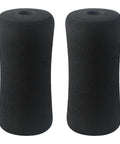 Gym Grade High-Density Foam Foot Pads For Weight Leg Extensions, 7 Inch Roller Pads with Black Tube Sponge Covers, 2 Pack