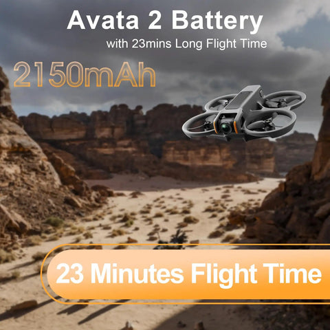 Avata 2 Battery 2 Pack With Charging Station And Two Way Charging Hub No Fuss 2150mAh Intelligent Flight Battery Replacement