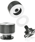 Upgraded Pipeliner Helmet Fasteners For Welding Hoods Titanium Grey Aluminum 6061 T6 Replacement Parts