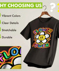 Printable Heat Transfer Vinyl For Dark Fabric T Shirts 8.5 By 11 Inch Sheets Set Of 20 Iron On Transfer Paper with vibrant colors