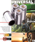 40 Cal Bullet Shaped Tire Valve Stem Caps Set Of 4 For Cars SUVs Trucks Motorcycles BMX Bikes And Bicycles Nickel Finish Stems