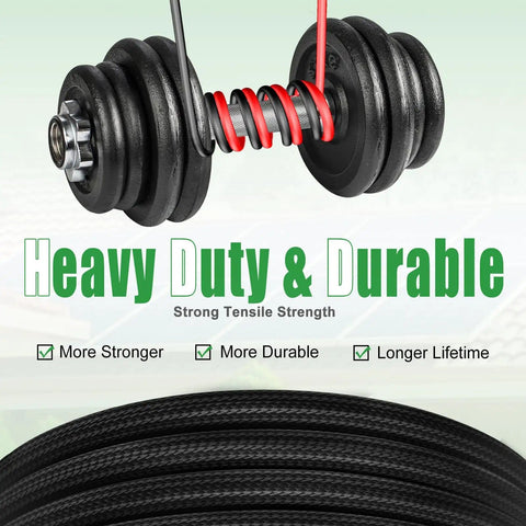 Heavy Duty 20 Foot Solar Extension Cable 10AWG IP67 Waterproof with male and female connectors highlighting durability and strength.