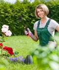 Woman in garden holding Portable Garden Weeder Tool With Six Tooth Weeder, Heavy Duty Manganese Steel Hand Weeding Tool