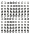 100 pcs M2.5 X 3mm stainless steel hex grub screws with internal hex drive visible, rust resistant for door handles, cabinets, and furniture.