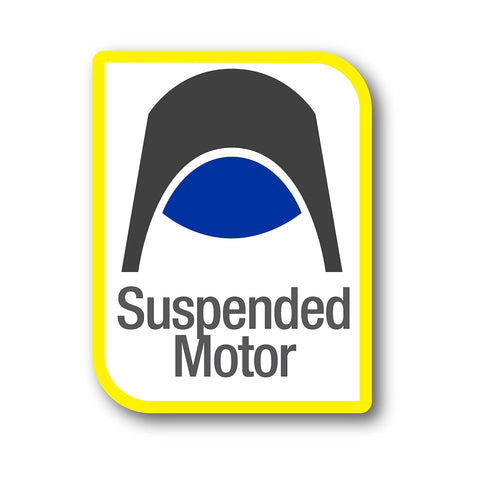 Suspended motor icon for Whisper Quiet Aquarium Air Pump With Powerful Airflow Black Low Vibration And Sound Dampening For Fish Tanks Improves Oxygenation And Water Movement For Healthier Fish