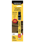 No Sweat Wood Finish Stain Marker Pen for Quick Touch Ups and Scratch Repairs on Furniture and Cabinets in Dark Ebony Shade, 1/3 fl oz.