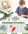 Child assembling Build Your Own Hurricane Fighter Plane Kit With 331 Metal Parts In 1:32 Scale, STEM project for kids 8+