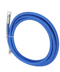 Blue Silicone Steam Hose 9.8ft For Steam Irons And Boilers, coiled flexible rubber steam line for sewing and garment pressing