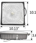 Beast Bright Outdoor Canopy Light 45W LED Over 5100 Lumens Daylight 5000K AC110277V Energy Saver 10x10 Ceiling Fixture